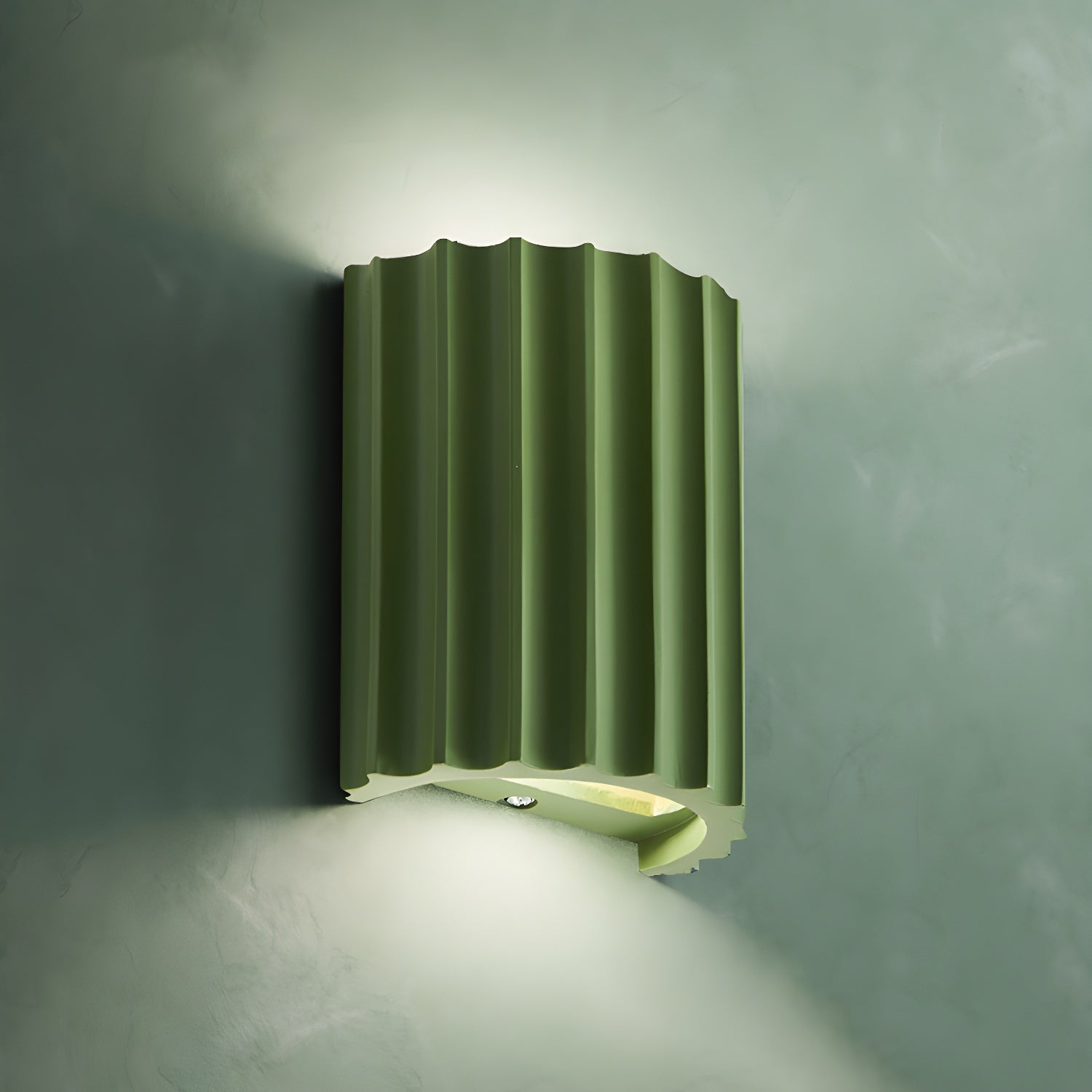 Resin Ribbed Wall Lamp - Lamp Outdoor
