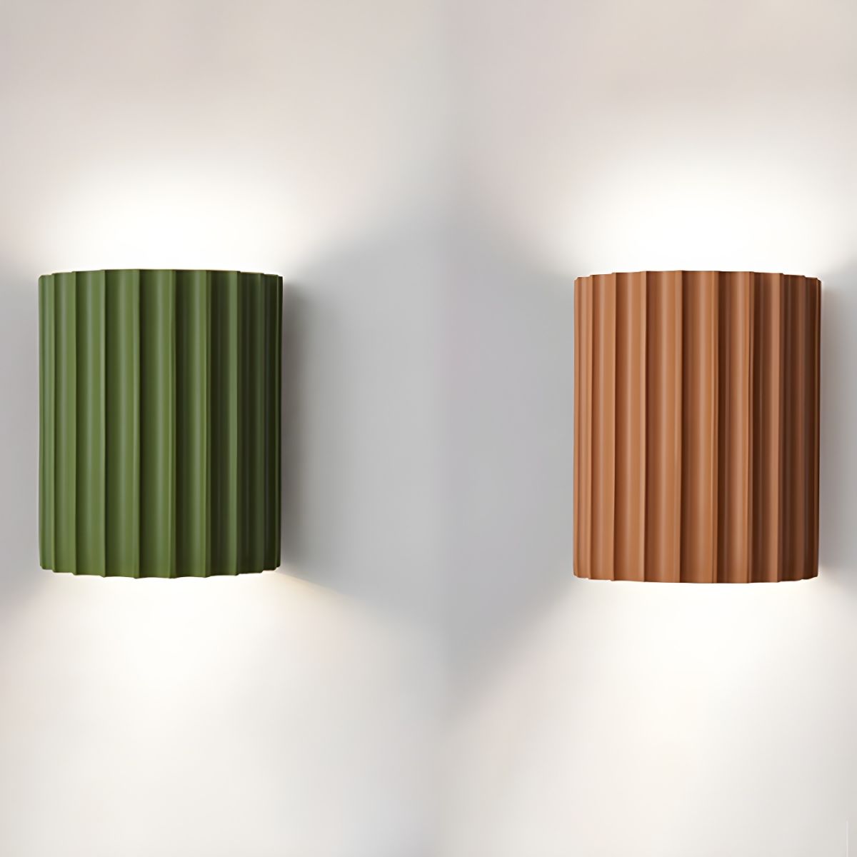 Resin Ribbed Wall Lamp - Lamp Outdoor
