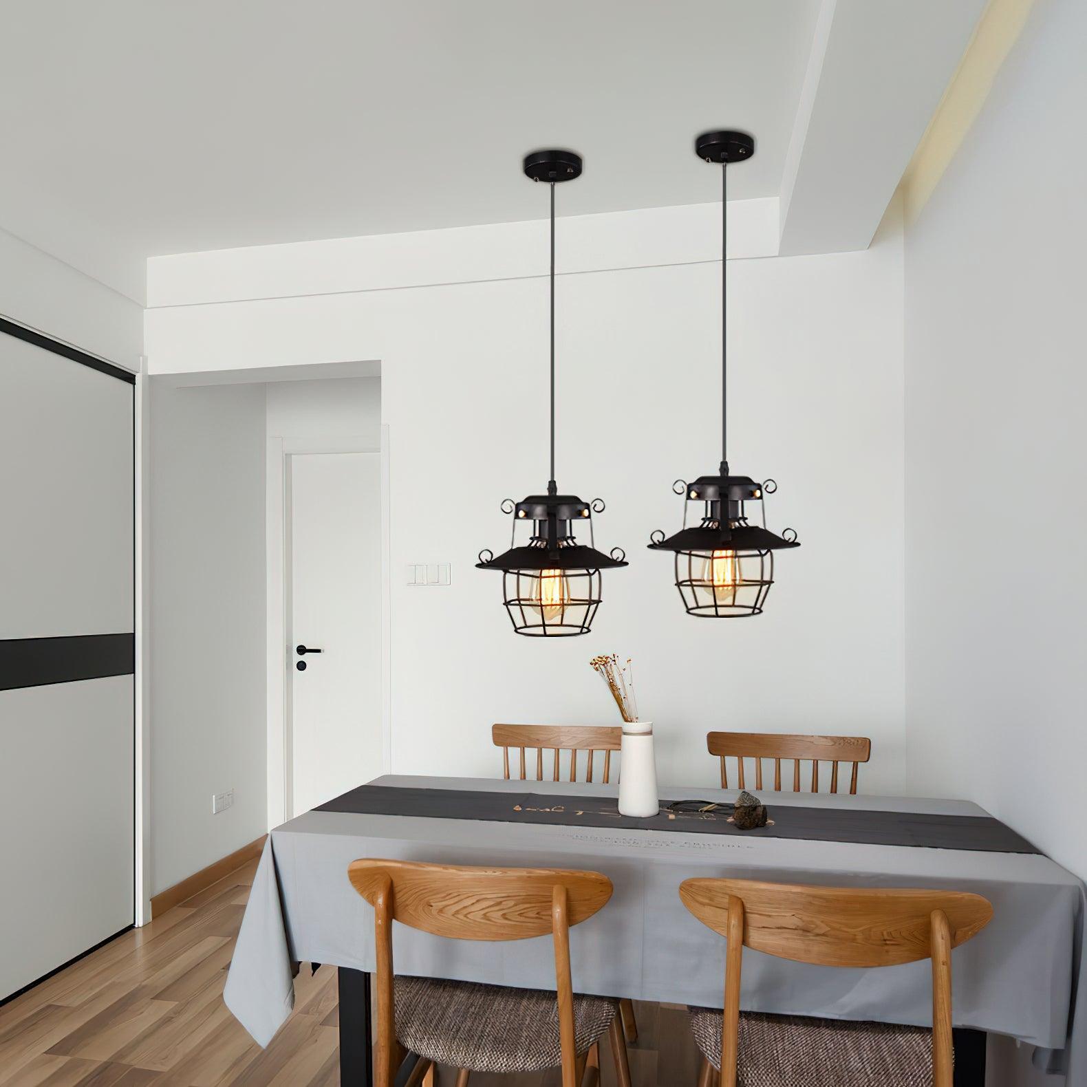 Retro Birdcage Pendant Light - Lamp Outdoor