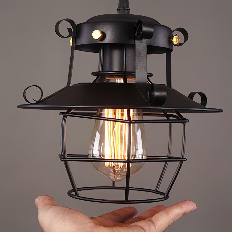 Retro Birdcage Pendant Light - Lamp Outdoor