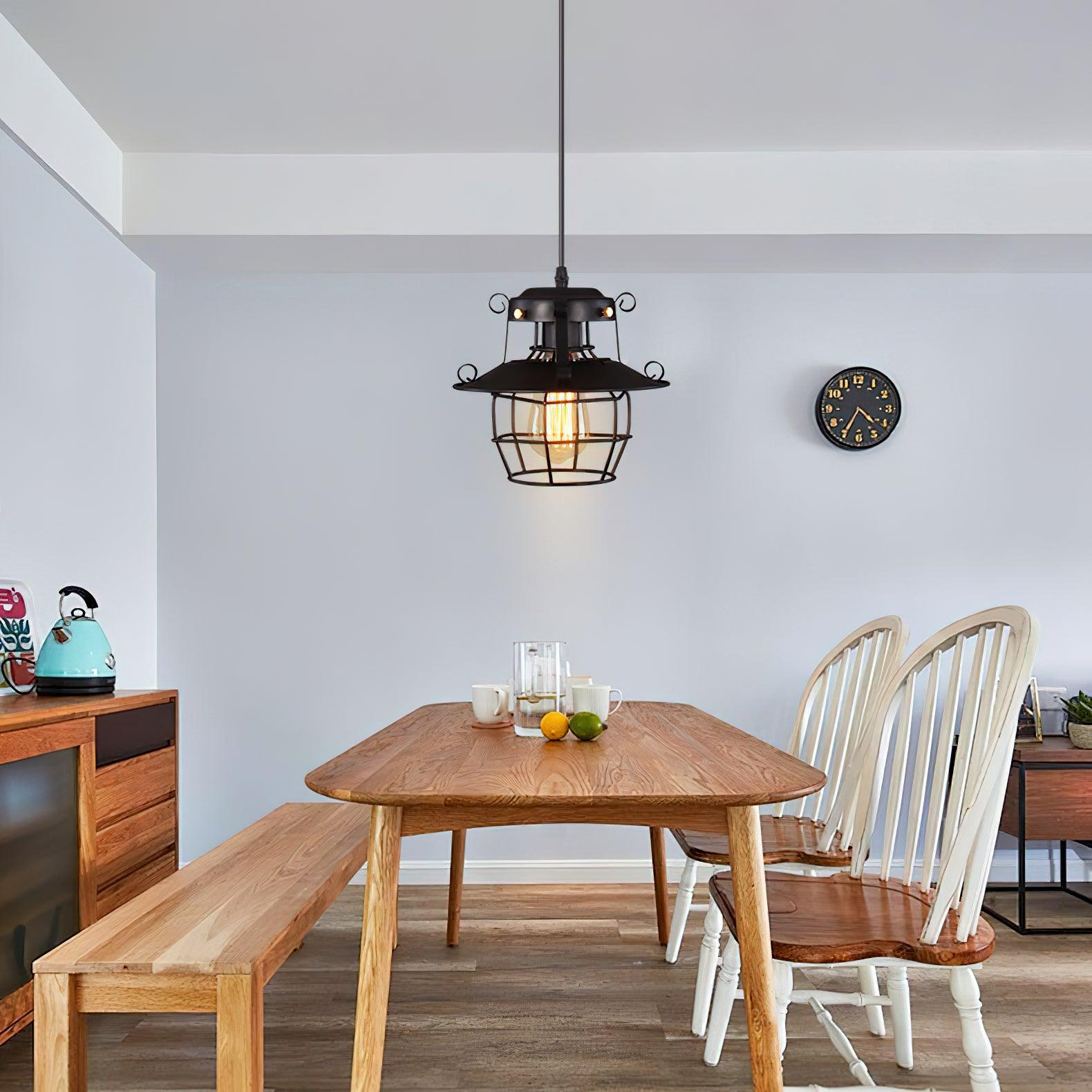 Retro Birdcage Pendant Light - Lamp Outdoor