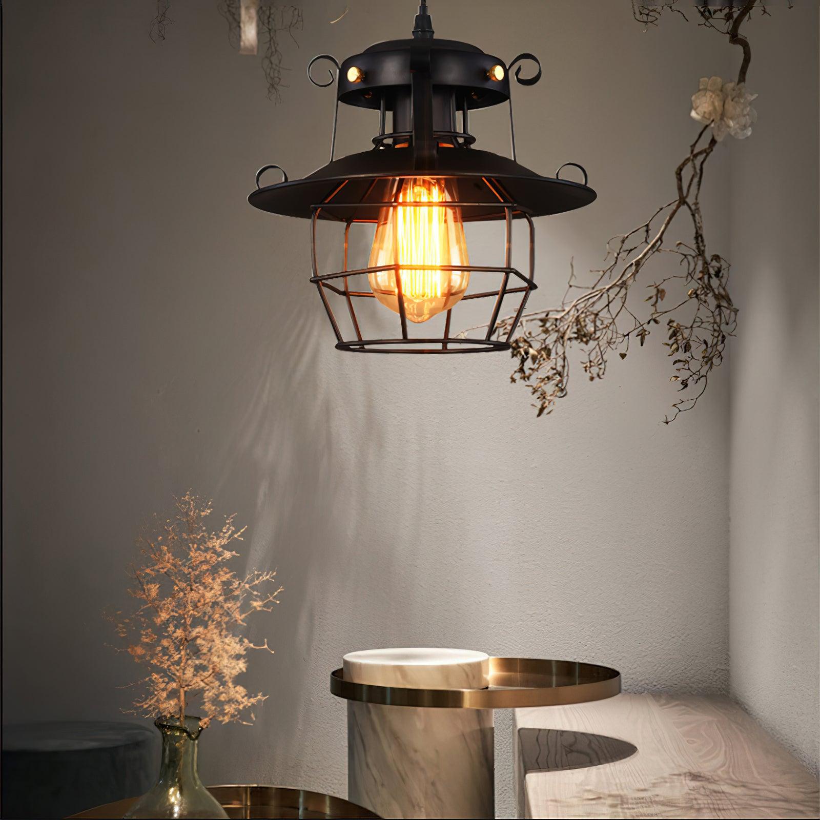 Retro Birdcage Pendant Light - Lamp Outdoor