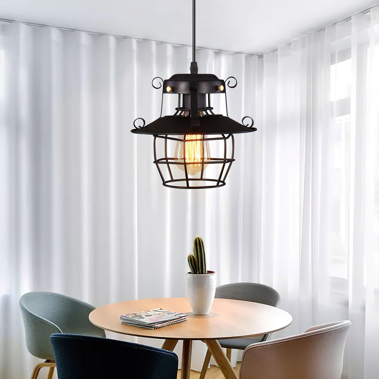 Retro Birdcage Pendant Light - Lamp Outdoor
