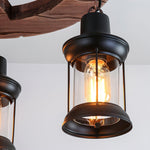 Aurora Chandelier Boat Wood Vintage - Lamp Outdoor