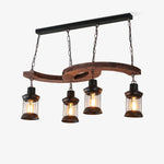 Aurora Chandelier Boat Wood Vintage - Lamp Outdoor