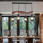 Aurora Chandelier Boat Wood Vintage - Lamp Outdoor