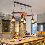 Aurora Chandelier Boat Wood Vintage - Lamp Outdoor