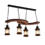 Aurora Chandelier Boat Wood Vintage - Lamp Outdoor