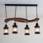 Aurora Chandelier Boat Wood Vintage - Lamp Outdoor