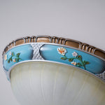 Retro Floral Resin Recessed Ceiling Light - Lamp Outdoor