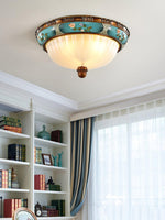 Retro Floral Resin Recessed Ceiling Light - Lamp Outdoor