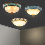 Retro Floral Resin Recessed Ceiling Light - Lamp Outdoor