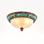 Retro Floral Resin Recessed Ceiling Light - Lamp Outdoor