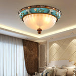 Retro Floral Resin Recessed Ceiling Light - Lamp Outdoor