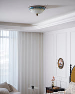 Retro Floral Resin Recessed Ceiling Light - Lamp Outdoor