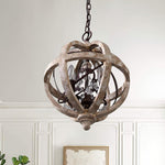 Retro Globe Weathered Chandelier - Lamp Outdoor