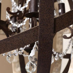 Retro Globe Weathered Chandelier - Lamp Outdoor