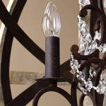 Retro Globe Weathered Chandelier - Lamp Outdoor