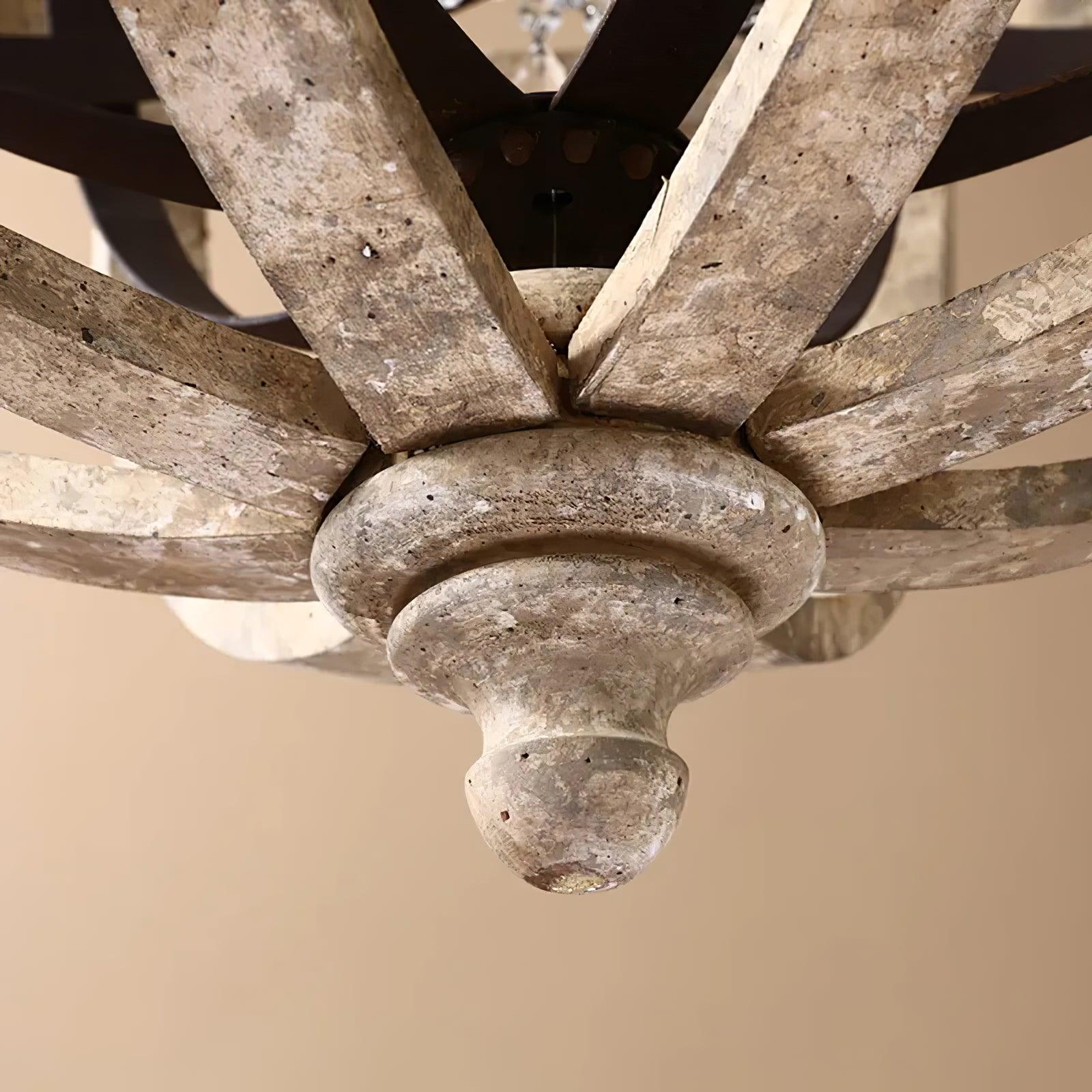 Retro Globe Weathered Chandelier - Lamp Outdoor