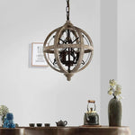 Retro Globe Weathered Chandelier - Lamp Outdoor