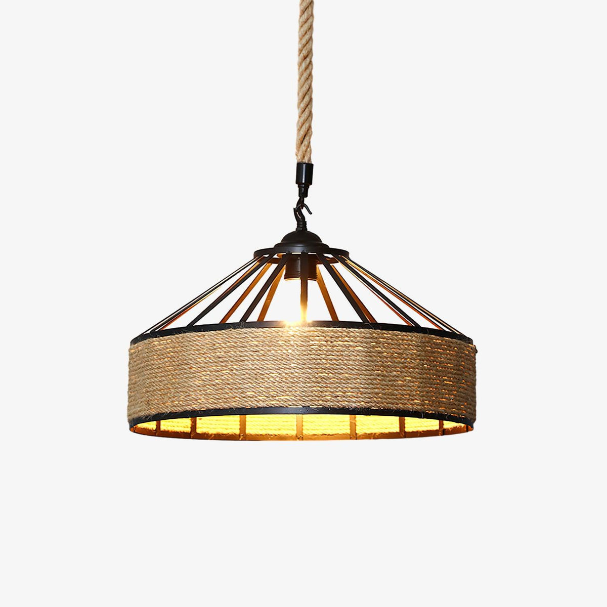 Retro Hemp Rope Exquisite Pendant Light - Lamp Outdoor