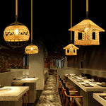 Retro Hemp Rope Exquisite Pendant Light - Lamp Outdoor