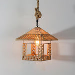 Retro Hemp Rope Exquisite Pendant Light - Lamp Outdoor
