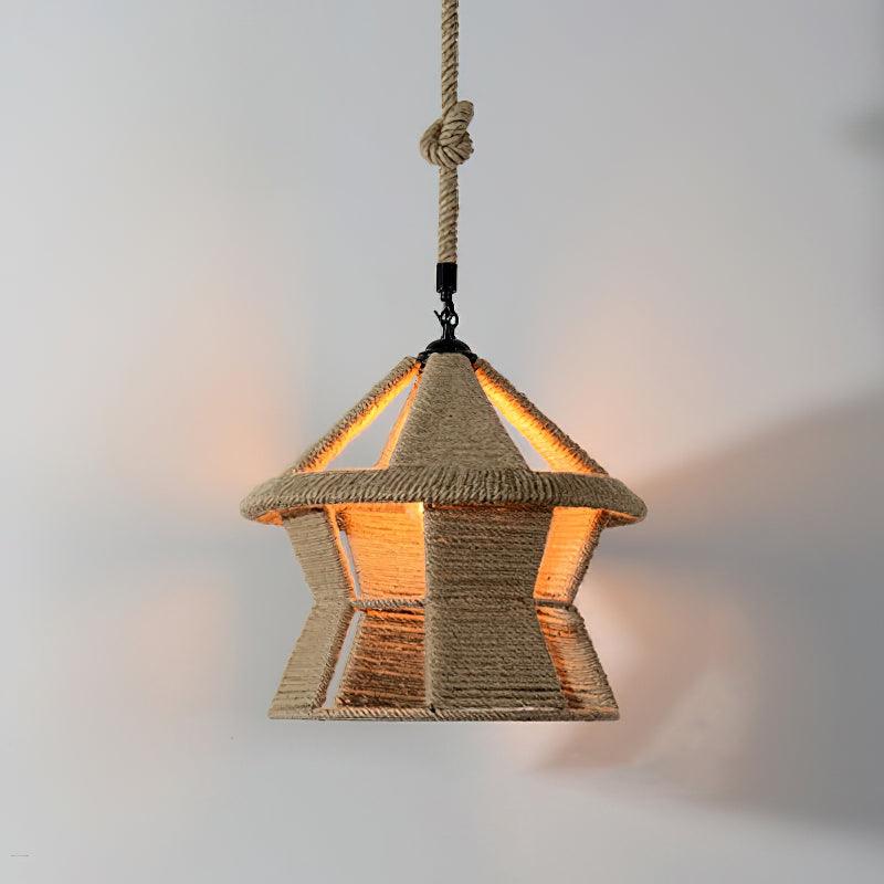 Retro Hemp Rope Exquisite Pendant Light - Lamp Outdoor