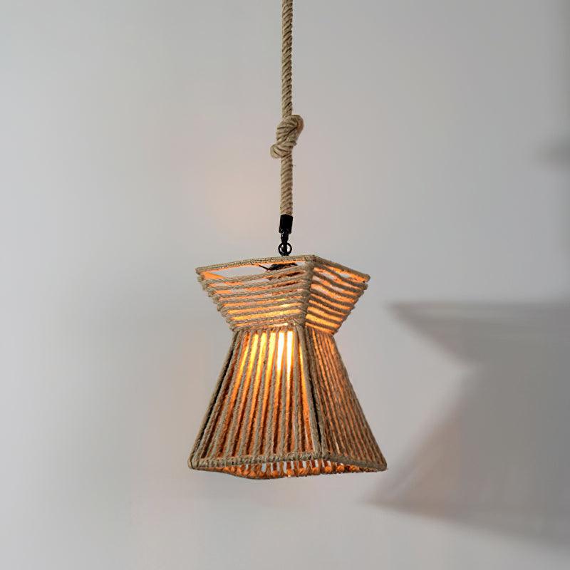 Retro Hemp Rope Exquisite Pendant Light - Lamp Outdoor