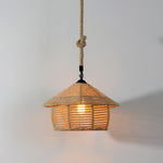 Retro Hemp Rope Exquisite Pendant Light - Lamp Outdoor