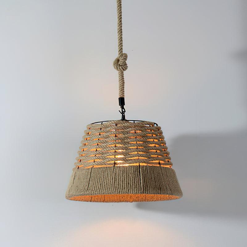 Retro Hemp Rope Exquisite Pendant Light - Lamp Outdoor