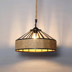 Retro Hemp Rope Exquisite Pendant Light - Lamp Outdoor
