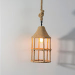 Retro Hemp Rope Exquisite Pendant Light - Lamp Outdoor