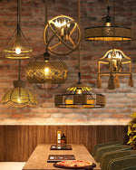 Retro Hemp Rope Exquisite Pendant Light - Lamp Outdoor