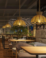 Retro Hemp Rope Interesting Pendant Light - Lamp Outdoor