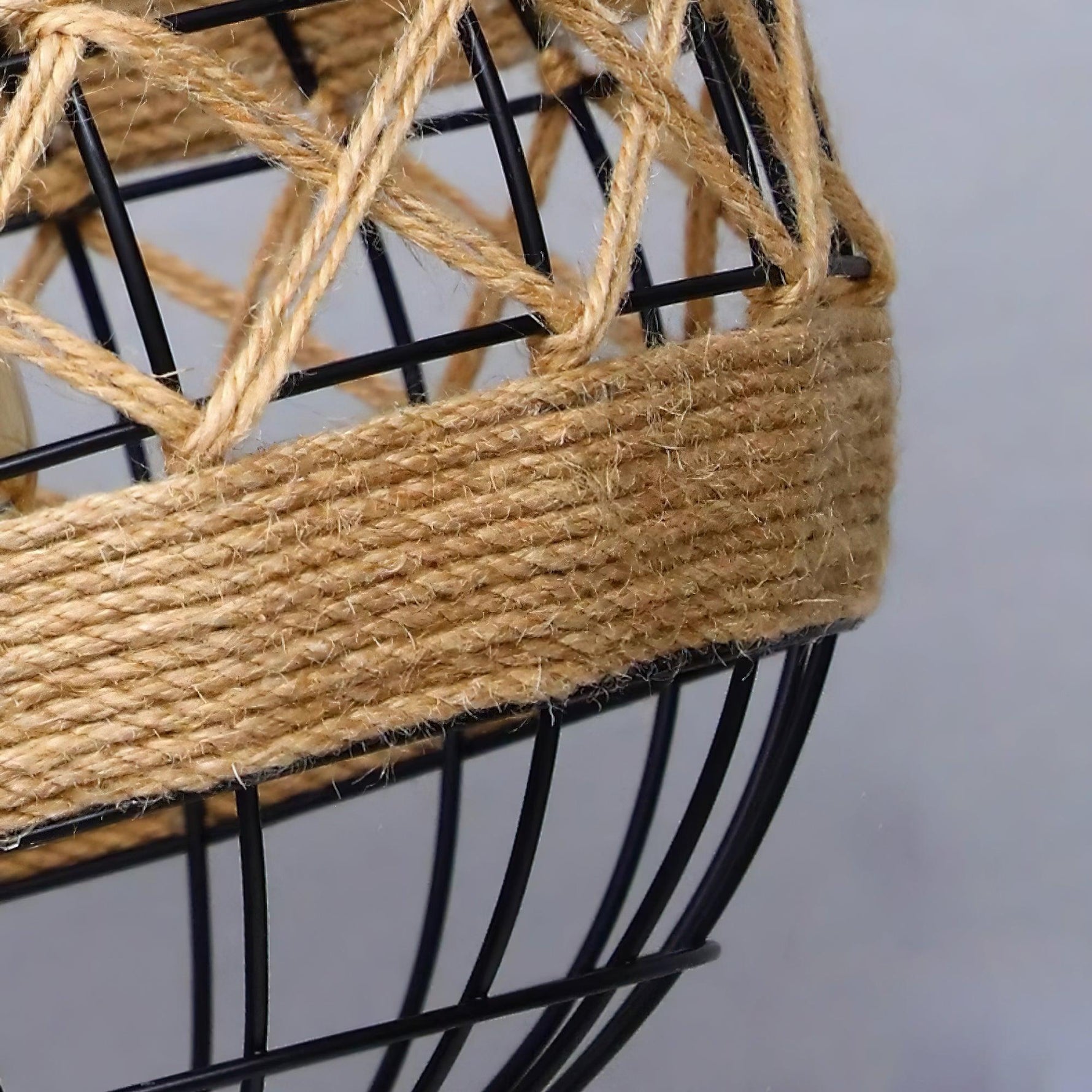 Retro Hemp Rope Interesting Pendant Light - Lamp Outdoor