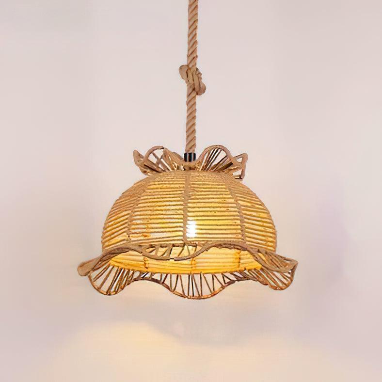 Retro Hemp Rope Interesting Pendant Light - Lamp Outdoor