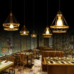 Retro Hemp Rope Interesting Pendant Light - Lamp Outdoor