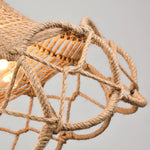 Retro Hemp Rope Interesting Pendant Light - Lamp Outdoor