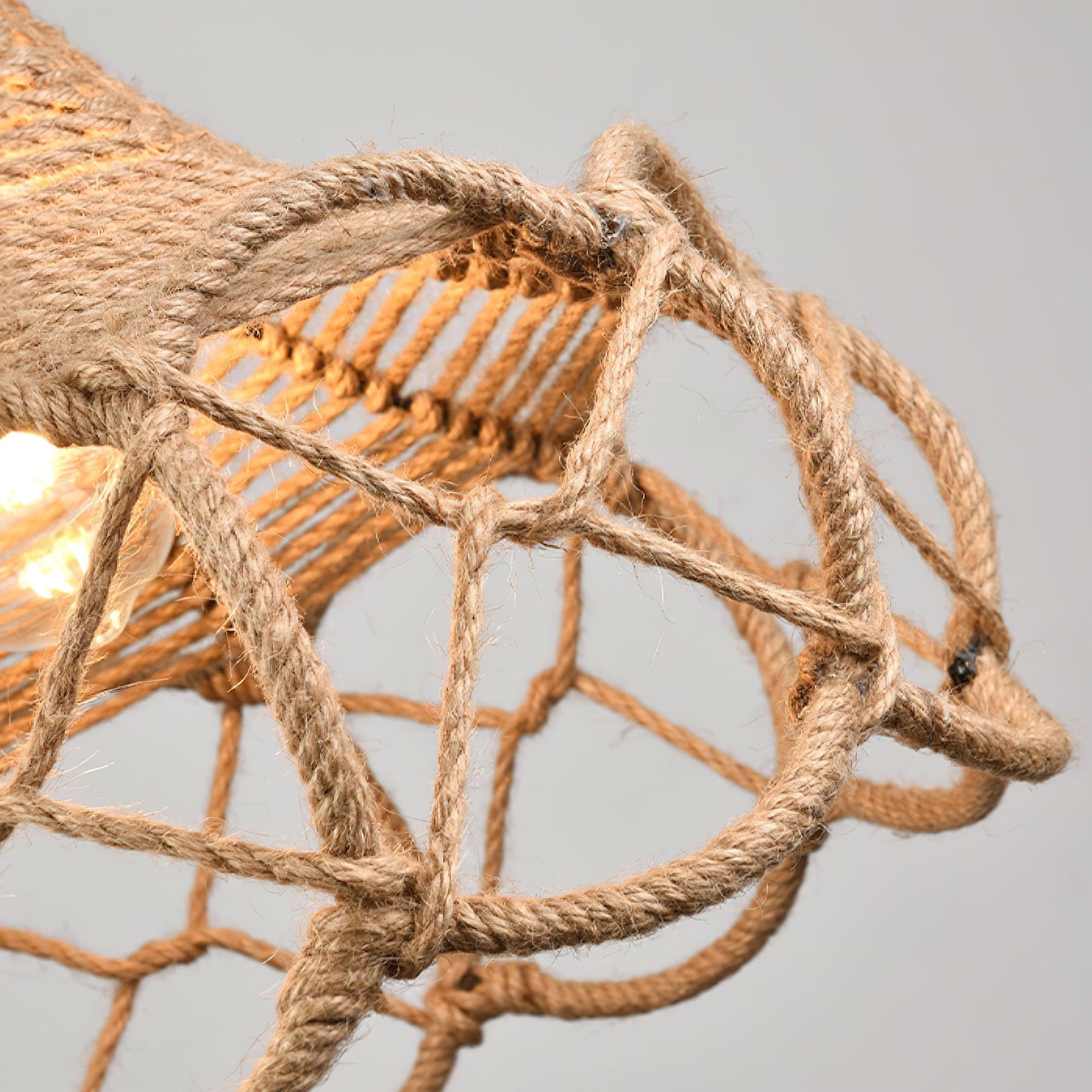 Retro Hemp Rope Interesting Pendant Light - Lamp Outdoor