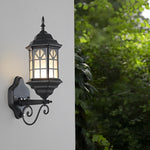 Retro Waterproof Dimmable LED Solar Wall Lamp with Remote Exterior Lights - Lamp Outdoor