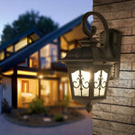 Waterproof Retro Elegant LED Glass European Style Outdoor Wall Lights - Lamp Outdoor