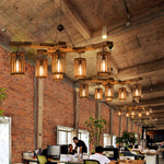 Retro Solid Wood Chandelier - Lamp Outdoor