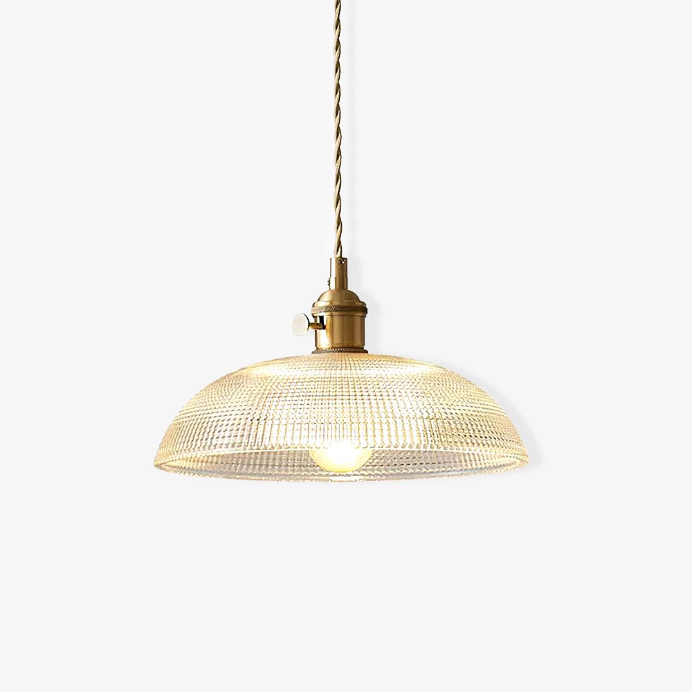 Ribbed Spiral Pendant Light - Lamp Outdoor