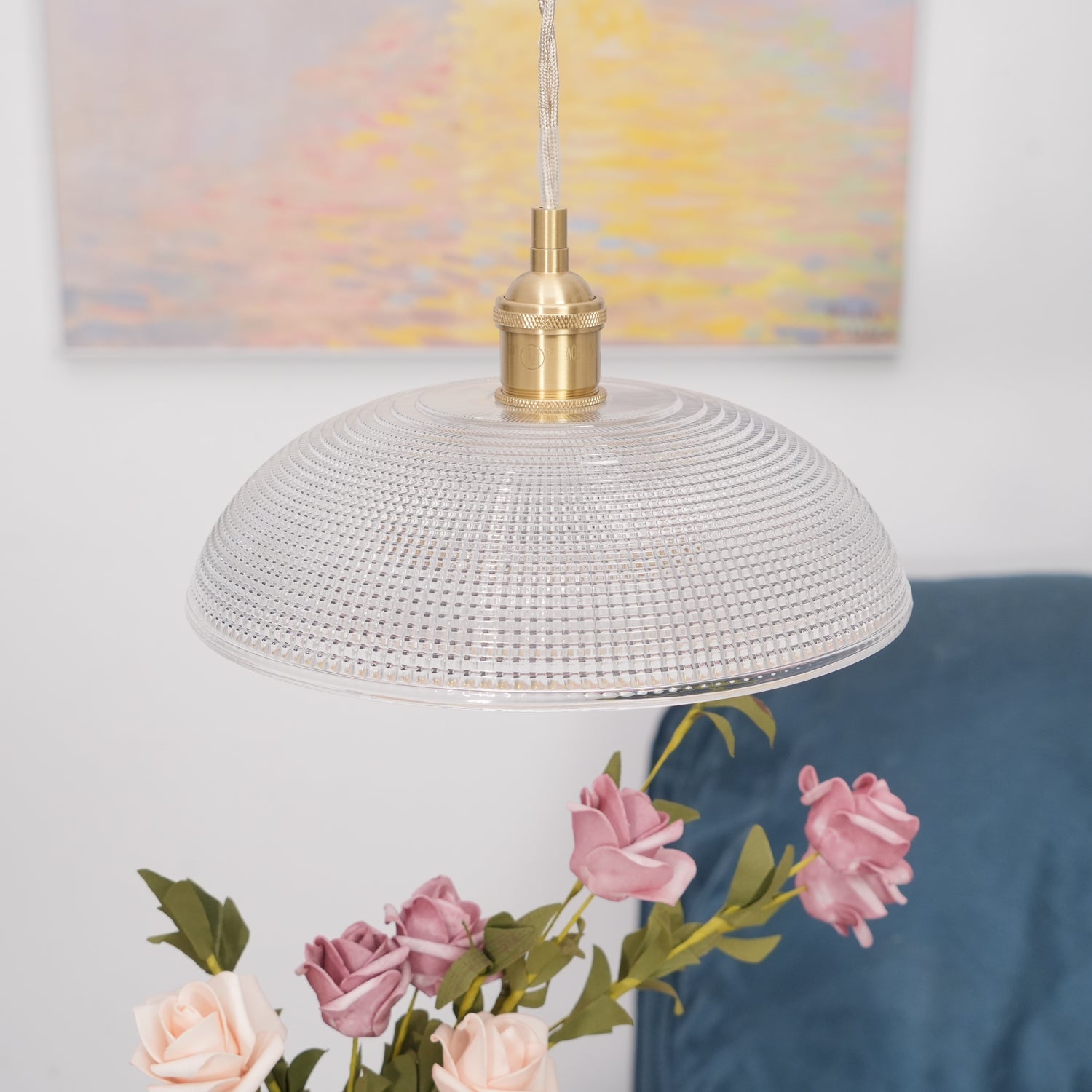 Ribbed Spiral Pendant Light - Lamp Outdoor