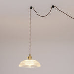 Ribbed Spiral Pendant Light - Lamp Outdoor