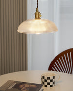 Ribbed Spiral Pendant Light - Lamp Outdoor
