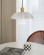 Ribbed Spiral Pendant Light - Lamp Outdoor