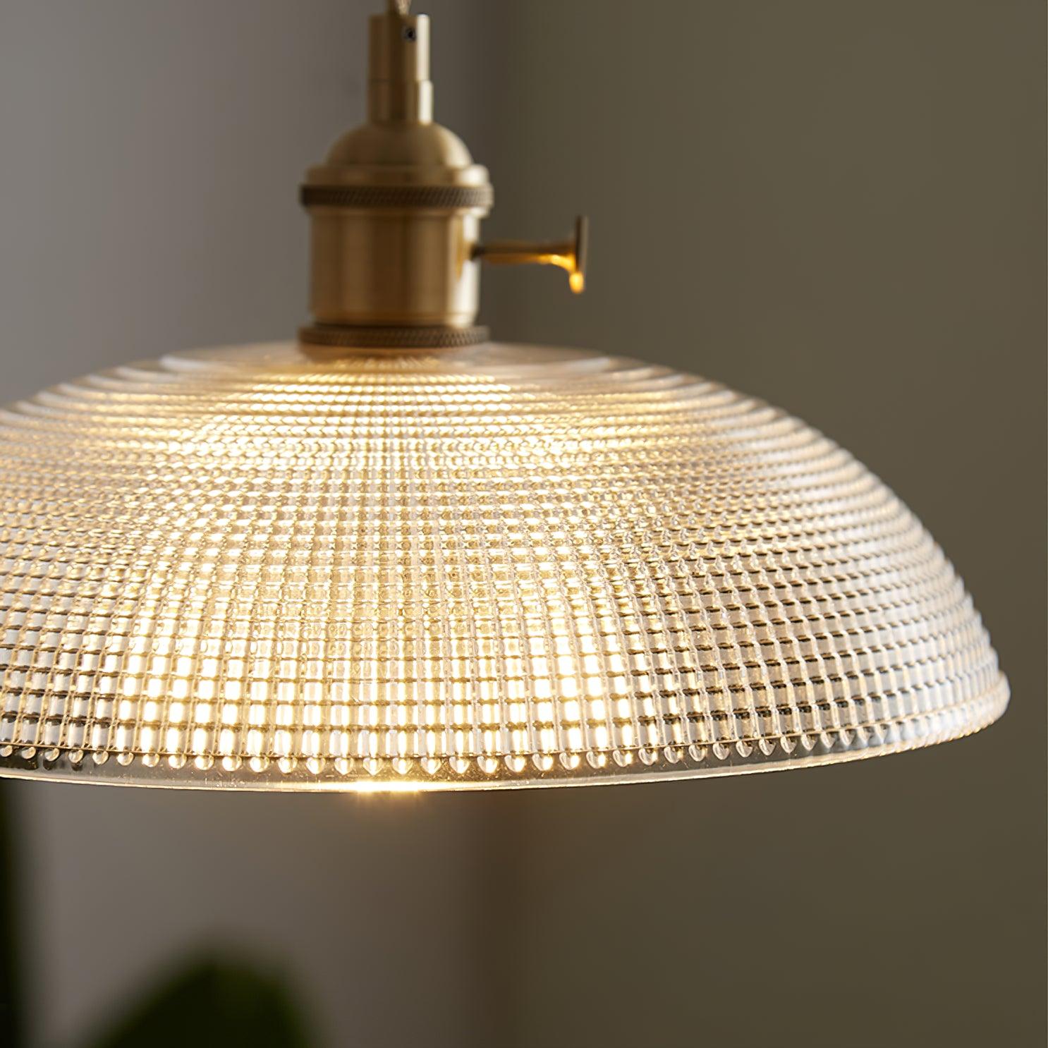 Ribbed Spiral Pendant Light - Lamp Outdoor