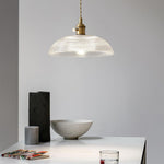 Ribbed Spiral Pendant Light - Lamp Outdoor